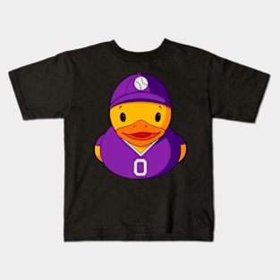 Baseball Player Rubber Duck Kids T-Shirt